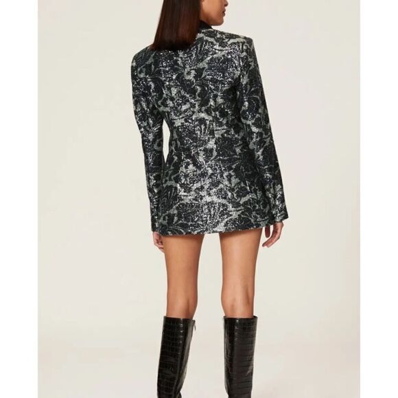 ROTATE Birger Christensen Augustina Sequin Blazer - Picture 2 of 10
